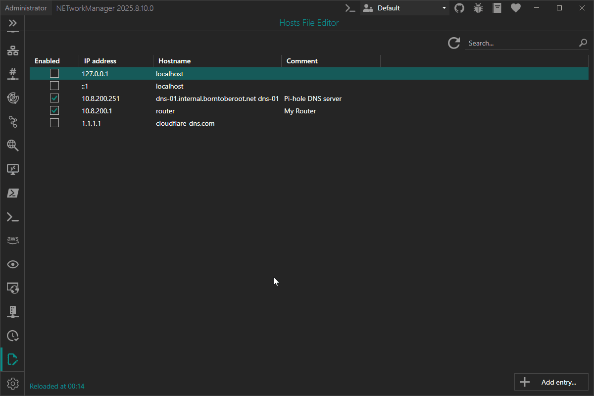 Hosts File Editor