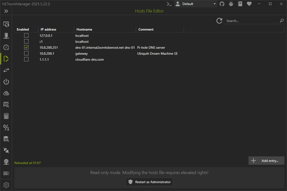 Hosts File Editor