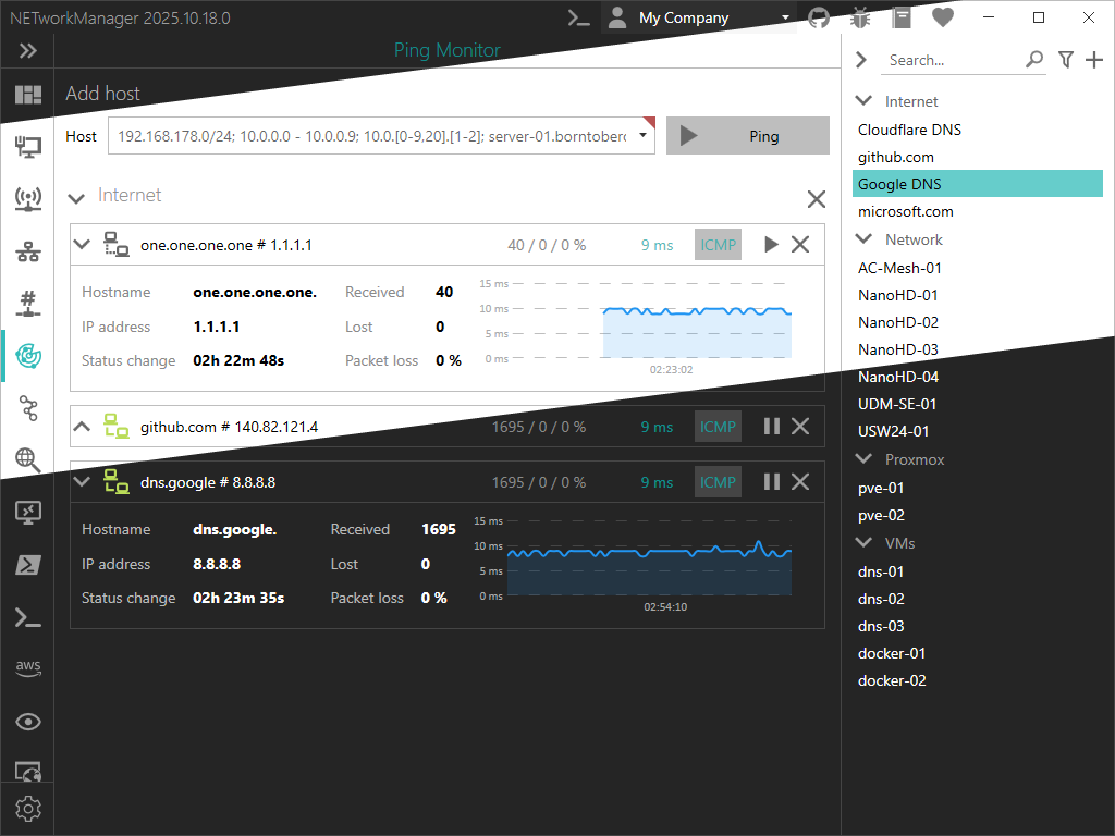 NETworkManager tabs and drag & drop preview
